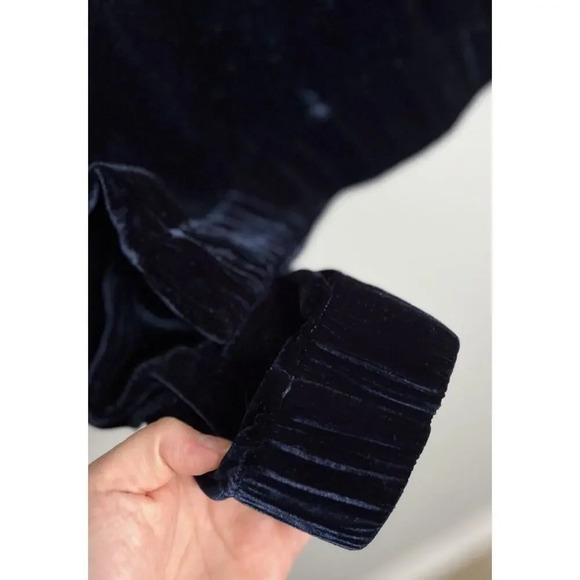 Cloth & Stone Velvet Silk Blend Zip Up Jacket Style B4330-707 Size Large Women’s - Picture 5 of 9